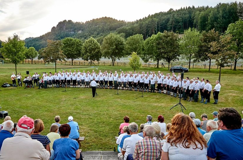 Bergsingen in Papstdorf.