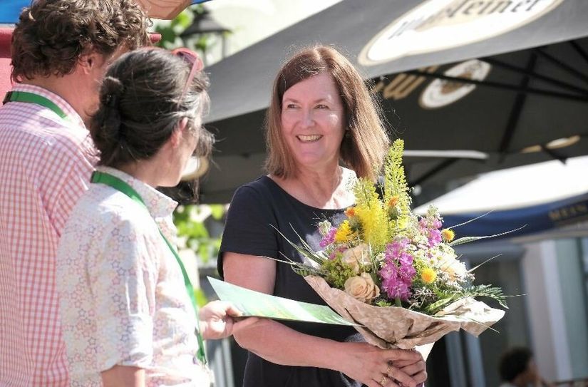 Martina Altschäfer erhält den Literaturfestpreis 2022.