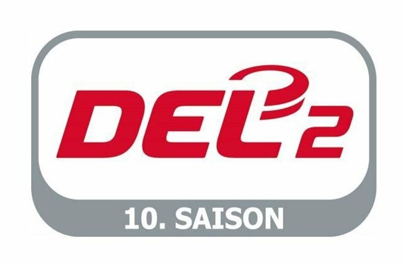 Jubiläums-Logo der Deutsche Eishockey Liga 2 (DEL2).