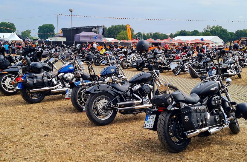 Harley Days Dresden in der "Rinne" im Ostragehege.