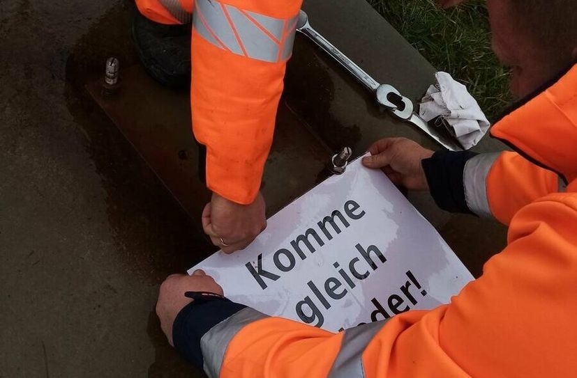 Immerhin hat die fehlende »0« eine Nachricht hinterlassen.