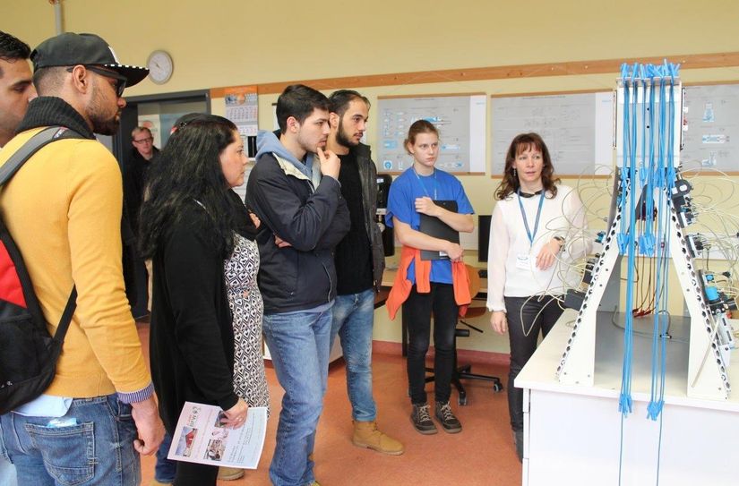 Schon bei früheren Ausbildungsbörsen im Beruflichen Schulzentrum Riesa  herrschte großes Interesse.