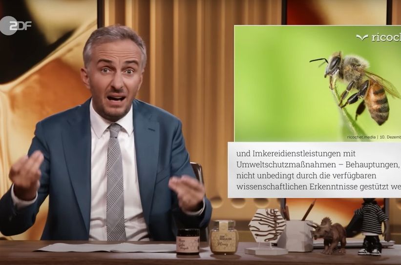 Machte sich über das Vermieten von von Bienenstücken lustig - Jan Böhmermann.