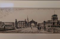 Entwurf für den nationalsozialistischen Ausbau des Königsufers 1934.