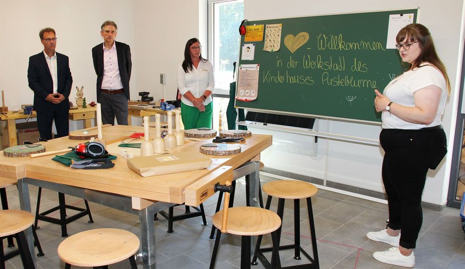 Die Kinderwerkstatt des Johanniter-Kinderhaus zur Eröffnung im vergangenen Jahr.