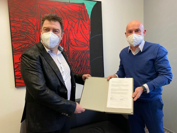 Dr. med. Götz Brodermann und Michael Neugebauer. Foto:ah