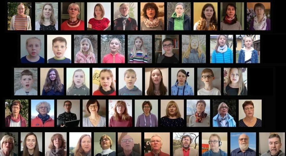Foto: Screenshot/Video (Frühlingsgruß aus dem "Netzwerk Kinderchöre in der Großenhainer Pflege")
