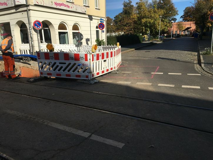Sperrung der Feigestraße in Cottbus ab kommende Woche Mittwoch.