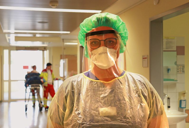 Janina Jonas, Hygienefachkraft des Malteser Krankenhaus St. Carolus. Foto: Stephanie Hänsch