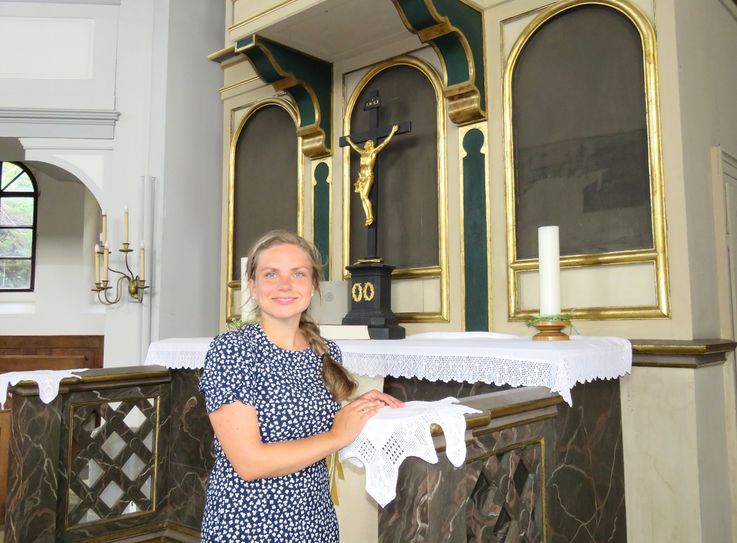 Für die Pfarrerin der Lichtenberger Kirchgemeinde, Frances Franz, ist die Zuweisung der Bundesmittel eine gute Fügung.