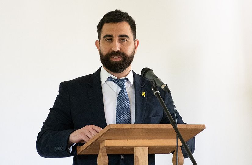 Anan Zen nahm als Vertreter der israelischen Botschaft an der Gedenkveranstaltung in Tröbitz teil.