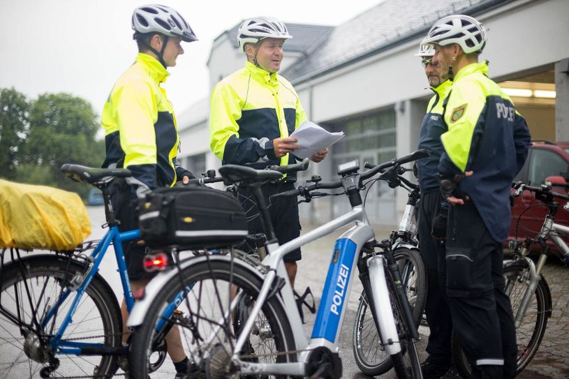 Die Radstaffel der Dresdner Polizei ist vom 4. bis 16. Mai verstärkt im Einsatz. Foto: Polizei Dresden