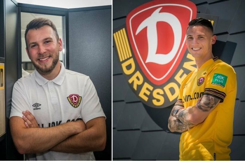 Justin "Leo" Löwe (li.) gehört jetzt zum "Team hinter dem Team und Panagiotis Vlachodimos bleibt den Schwarz-Gelben treu.