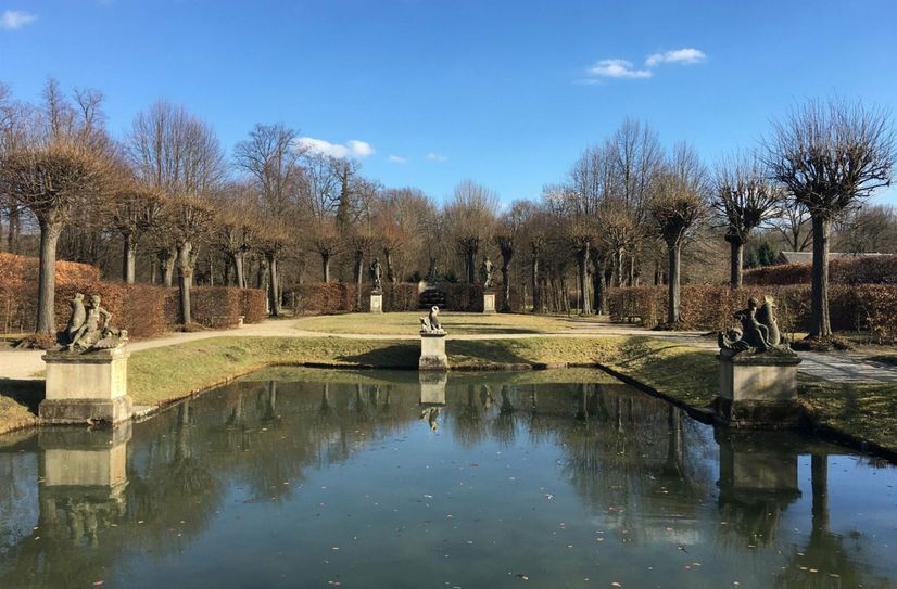 Schlosspark mit Skulpturen Altdöbern.