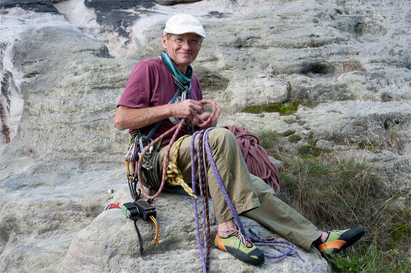 Bernd Arnold in der Sächsischen Schweiz. Foto: Schulze