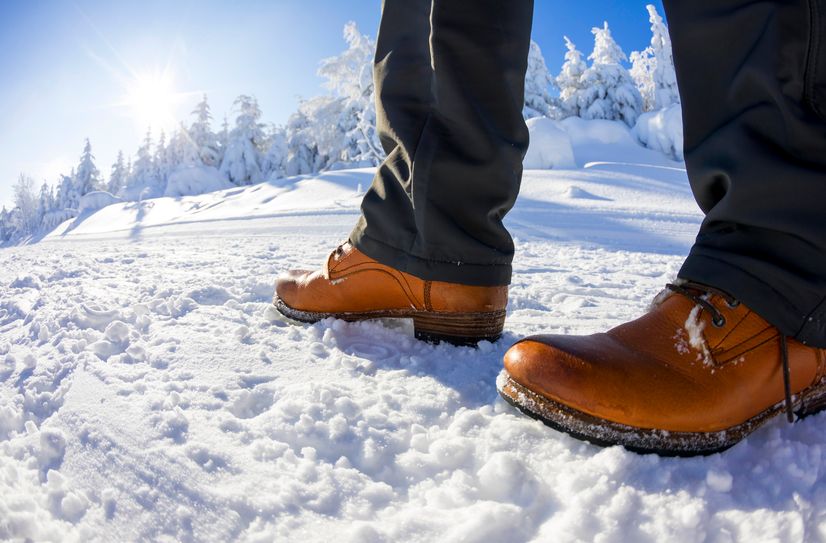 Winterwandern ist besonders erholsam.