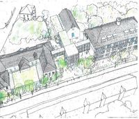 Neubau und Sanierung der Briesnitzer Schule 2024.