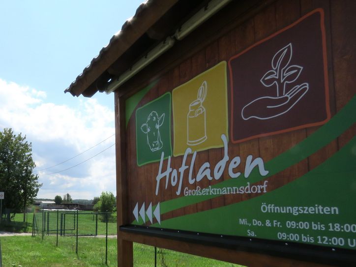 Trotz des Brandes bleibt der Hofladen geöffnet.