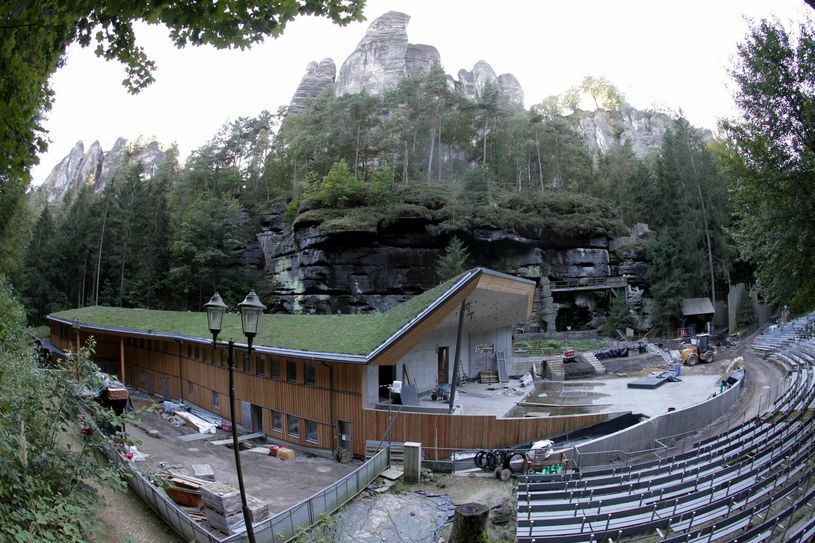 So sieht´s derzeit auf der Felsenbühne Rathen aus. Foto: Daniel Förster