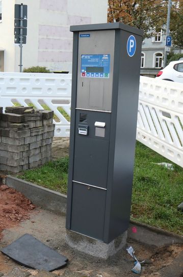 Neue Parkautomaten in Riesa. Foto: Päsler
