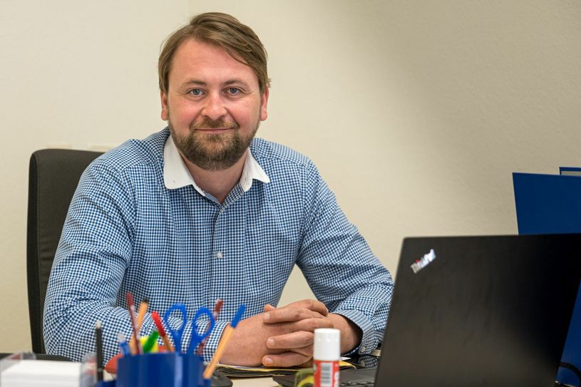 Meißner Quartiersmanager Marcel Noack. Foto: Geyer