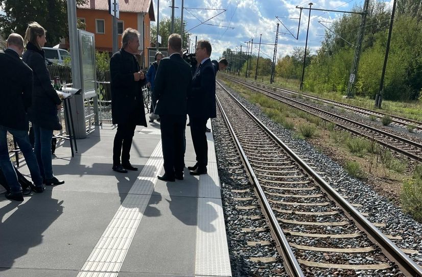 Der barrierefreien Haltepunkt Gröditz.