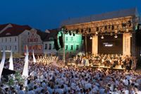 Impression von der Walzernacht 2023 auf dem Cottbuser Altmarkt (7. Juli 2023).