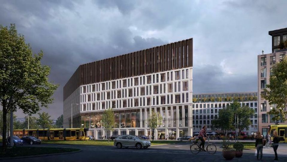 Siegermodell für das neue Verwaltungszentrum, das 2025 bezugsfertig sein soll