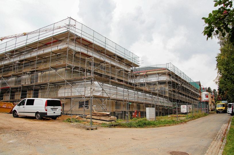 Das neue Gebäude, das in Zukunft Behandlungskapazität für 100 Patienten bieten wird. Foto: Keil
