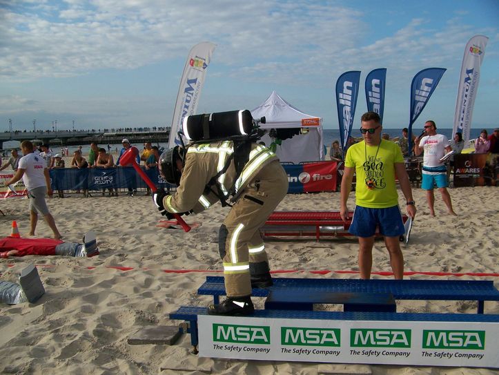 ...ein 72,5 Kilogramm-Gewicht auf der Keiser Force Machine zurückschlagen... Foto: TFA Team Lübben