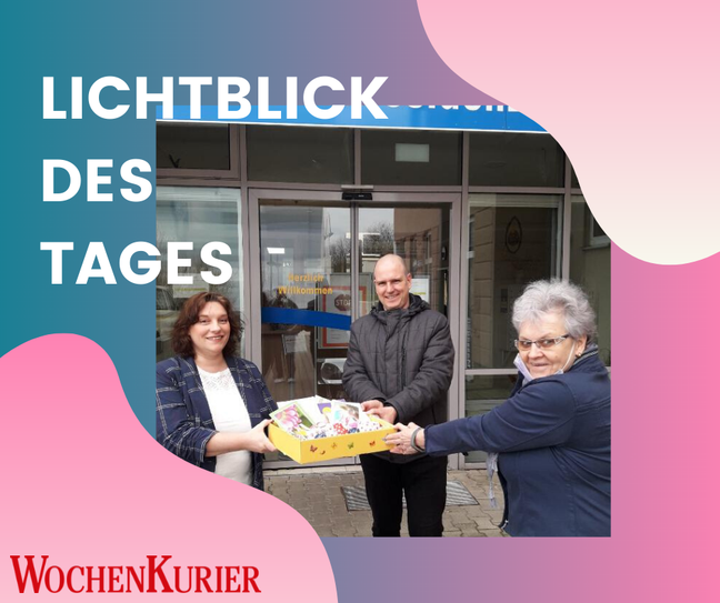 Herr Kaufmann und Frau Jäckel von "ProCurand" mit Frau Mai. Foto: privat