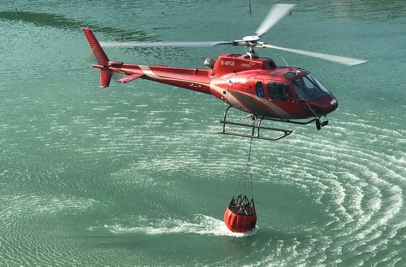 Auch Löschubschrauber sollen auf der Messe zum Einsatz kommen.