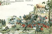 Szene aus dem Schlachtenpanorama von 1883.