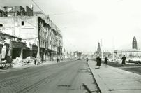 Südwestseite der Prager Straße - Zustand nach 1950.