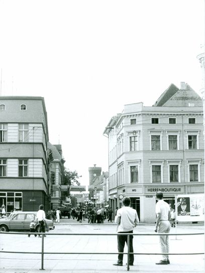Altmarkt und Bummelmeile Sprem Ende der Achtziger. Foto: Stadtarchiv
