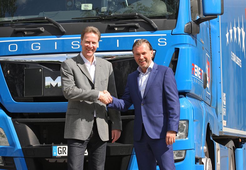 Stephan Opel (links) und René Reinert. Foto: Reinert Logistics