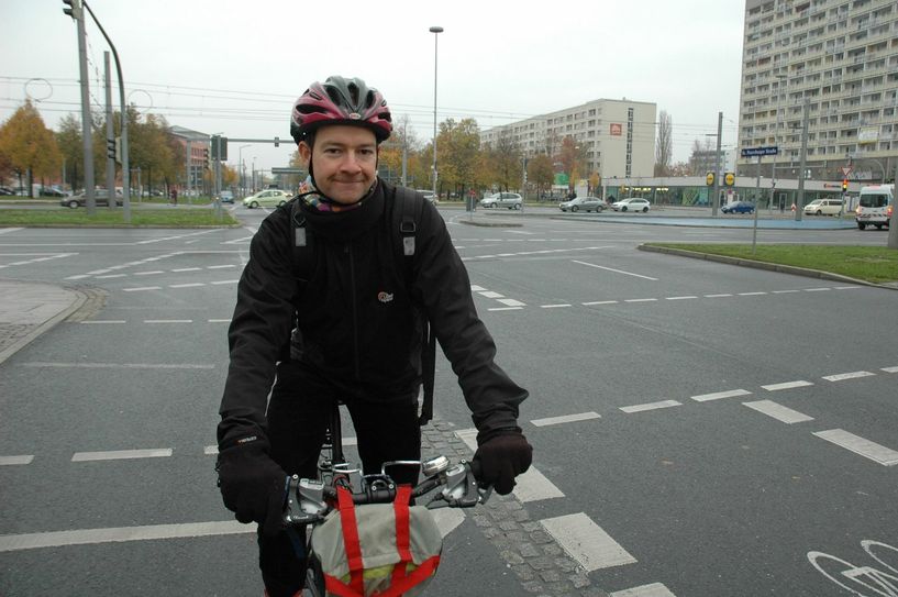 Nils Larsen vom Allgemeinen Fahrradclub wünscht sich eine bessere Bearbeitung von Radthemen in der Stadt. Foto: Pohl