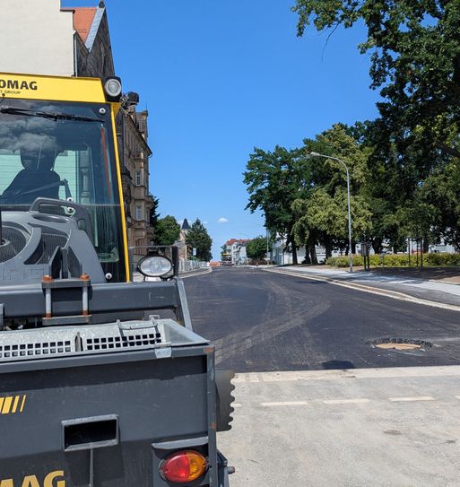 Baustelle an der Trinitatiskirche am Lutherplatz ist in den letzten Zügen.