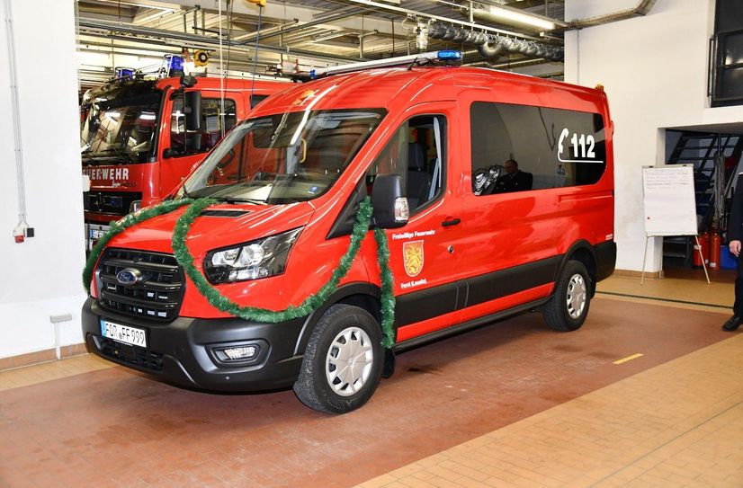 Das neue Transportfahrzeug wurde Ende Januar in Forst übergeben.