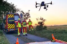 Die ASB-Drohnenstaffel im Einsatz.