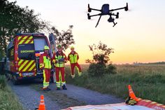 Die ASB-Drohnenstaffel im Einsatz.