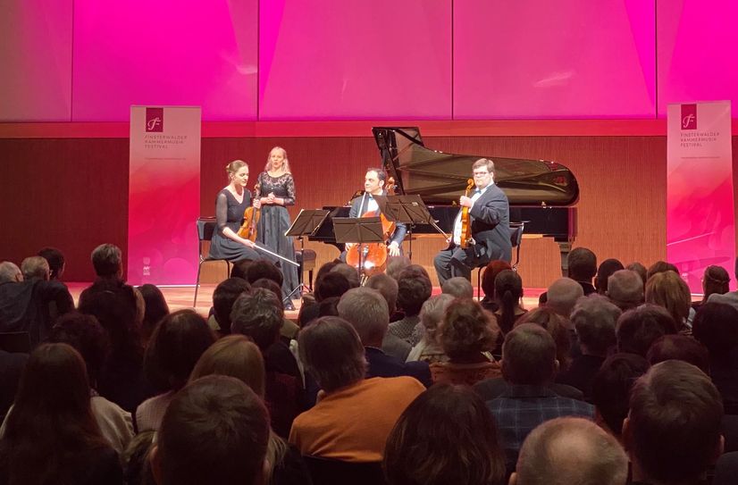 Eröffnungskonzert des Finsterwalder Kammermusikfestivals 2023 in der Kulturweberei mit dem Weimarer Klavierquartett