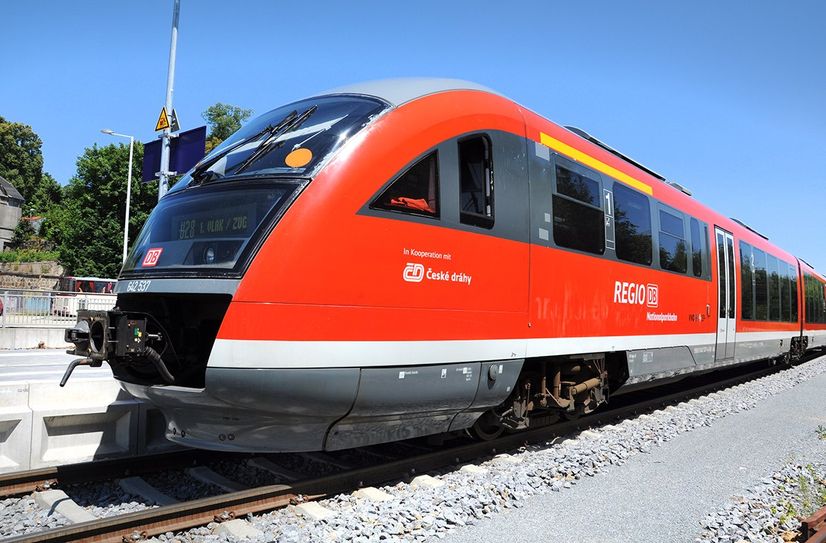 Erster Zug der Nationalparkbahn am 4. Juli 2014.