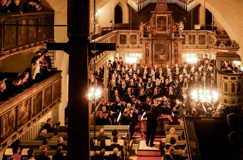 Konzert mit Kantorei und Orchester in der Stadtkirche Sebnitz.