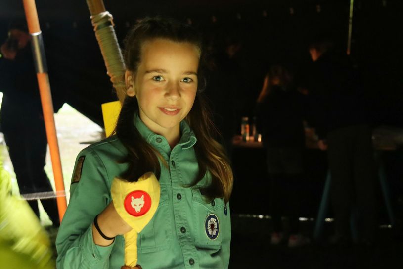 Geschafft: Für Sophie Kühn (10) ist die Prüfung mit einer der höchsten Punkzahlen perfekt gelaufen. Jetz sind aber Ferien, auch für Pfadfinder. Foto: Alena Kühn