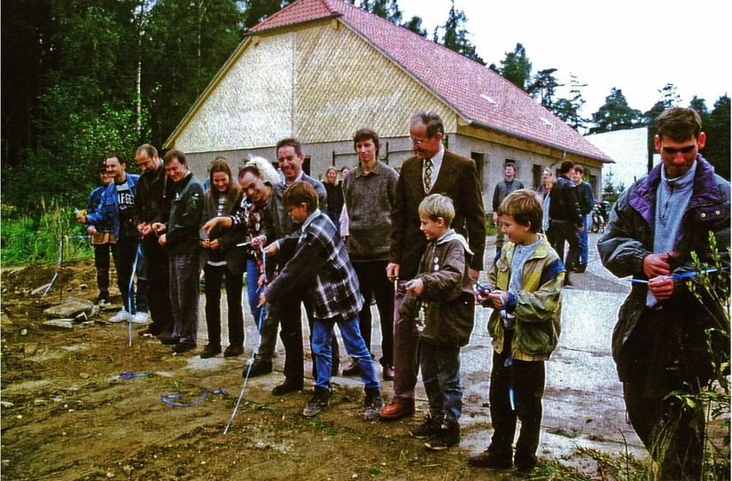 Einweihung der Naturschutzstation Dachsenberg. 
Foto: Archiv NAJU Dresden