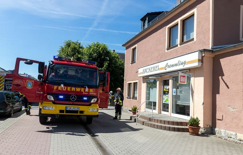 Im Haus der Bäckerei Cremmling brannte es.