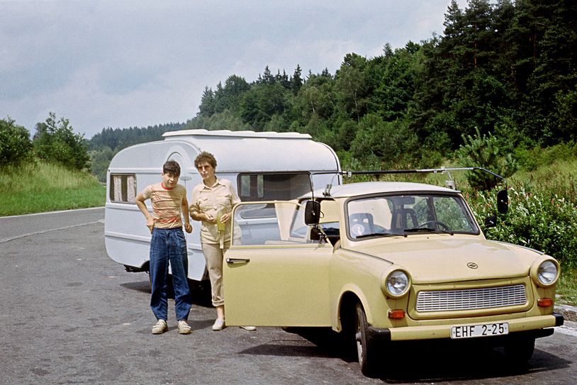 Typisch Urlaub in der DDR: Ferien im Wohnanhänger. Foto: privat