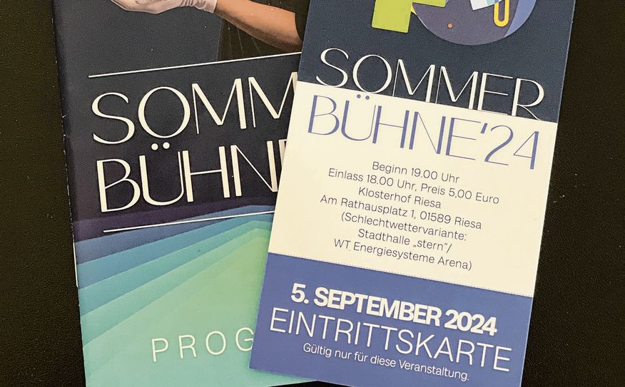 Ticket für die letzte Sommerbühne 2024.