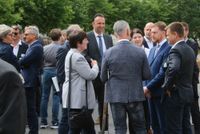 Fachgespräche mit Unternehmern der Region.